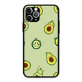 Cute Avocado Glossy Metal Case Cover For iPhone 11 Pro