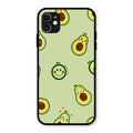 Cute Avocado Glossy Metal Case Cover For iPhone 11