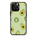 Cute Avocado Glossy Metal Case Cover For iPhone 13 Pro Max