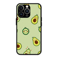 Cute Avocado Glossy Metal Case Cover For iPhone 13 Pro