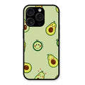 Cute Avocado Glossy Metal Case Cover For iPhone 15 Pro Max