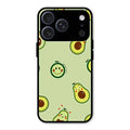 Cute Avocado Glossy Metal Case Cover For iPhone 17 Pro