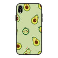 Cute Avocado Glossy Metal Case Cover For iPhone XR