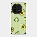 Cute Avocado Glossy Metal Case Cover For Iqoo 13 5G