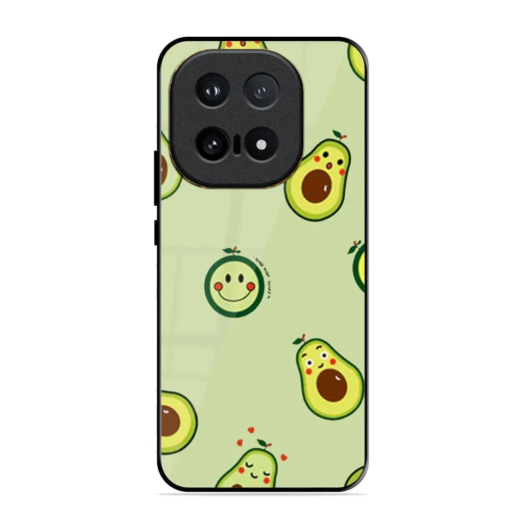 Cute Avocado Glossy Metal Case Cover For iQOO 15 5G