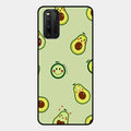 Cute Avocado Glossy Metal Case Cover For Iqoo 3 5G