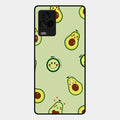 Cute Avocado Glossy Metal Case Cover For Iqoo 7 Legend 5G