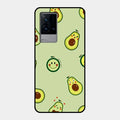 Cute Avocado Glossy Metal Case Cover For Iqoo 9 5G