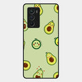 Cute Avocado Glossy Metal Case Cover For Iqoo 9 Se 5G
