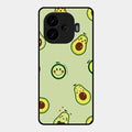 Cute Avocado Glossy Metal Case Cover For Iqoo Neo 10R 5G