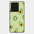 Cute Avocado Glossy Metal Case Cover For Iqoo Neo 6 5G