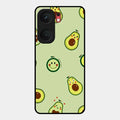 Cute Avocado Glossy Metal Case Cover For Iqoo Neo 9 Pro 5G