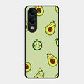 Cute Avocado Glossy Metal Case Cover For Iqoo Z10 Lite