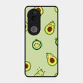 Cute Avocado Glossy Metal Case Cover For Iqoo Z10R