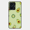 Cute Avocado Glossy Metal Case Cover For Iqoo Z6 44W
