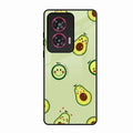 Cute Avocado Glossy Metal Case Cover For Motorola Edge 50 Fusion 5G
