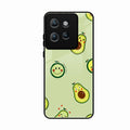 Cute Avocado Glossy Metal Case Cover For Motorola Edge 50