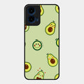 Cute Avocado Glossy Metal Case Cover For Motorola G45 5G