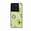 Cute Avocado Glossy Metal Case Cover For Motorola G57 Power 5G