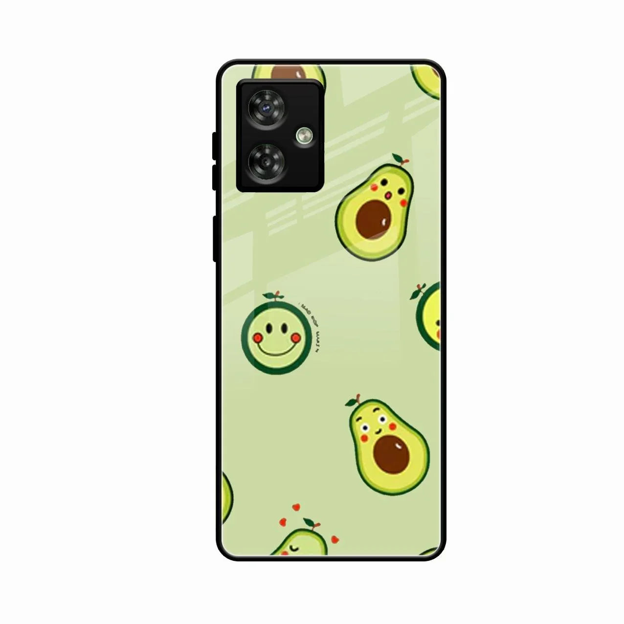 Cute Avocado Glossy Metal Case Cover For Motorola G64 5G