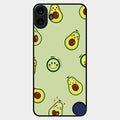 Cute Avocado Glossy Metal Case Cover For Nothing Cmf Phone 1