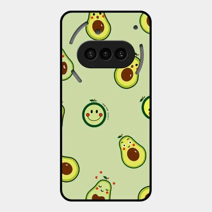 Cute Avocado Glossy Metal Case Cover For Nothing Phone 3A 5G