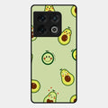 Cute Avocado Glossy Metal Case Cover For Oneplus 10 Pro 5G