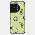 Cute Avocado Glossy Metal Case Cover For Oneplus 11 5G