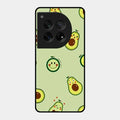 Cute Avocado Glossy Metal Case Cover For Oneplus 12 5G
