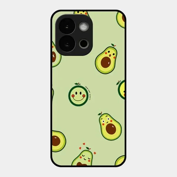 Cute Avocado Glossy Metal Case Cover For Oneplus 13S 5G