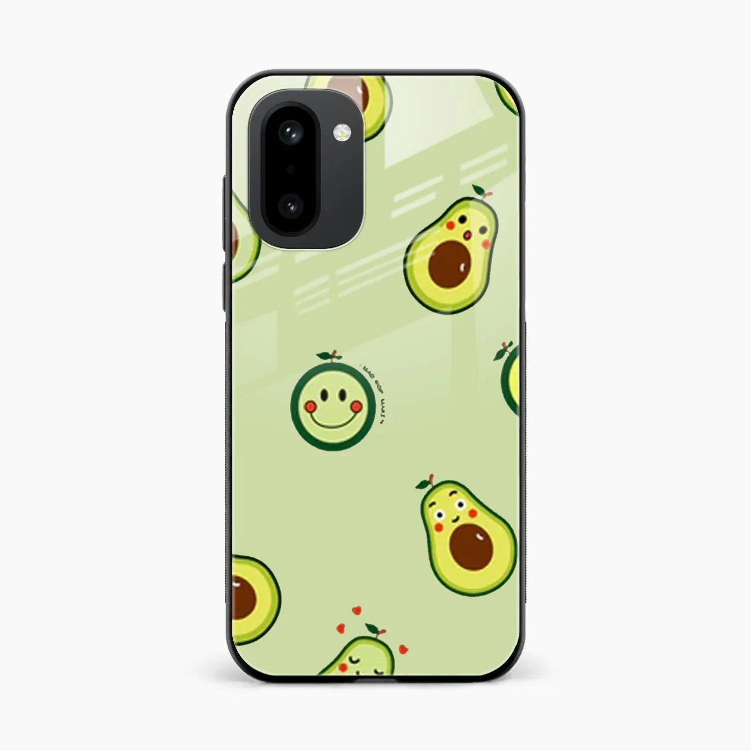 Cute Avocado Glossy Metal Case Cover For OnePlus 15R 5G