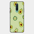 Cute Avocado Glossy Metal Case Cover For Oneplus 8