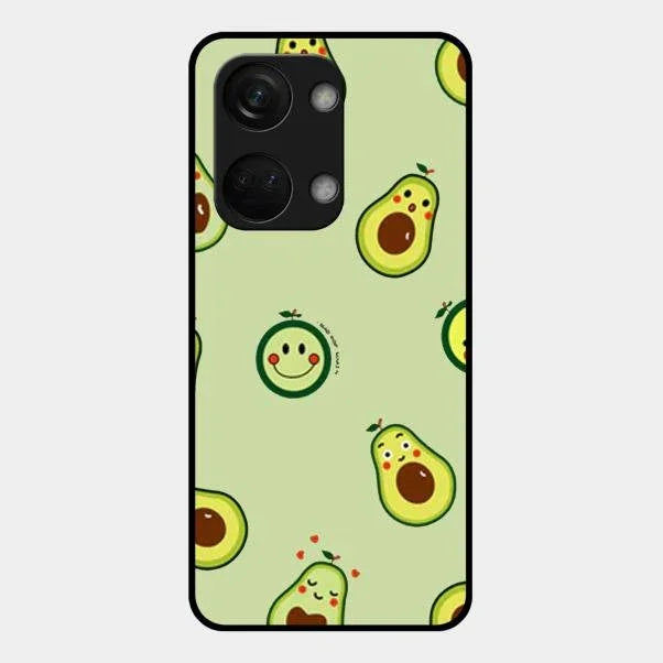 Cute Avocado Glossy Metal Case Cover For Oneplus Nord 3 5G
