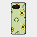 Cute Avocado Glossy Metal Case Cover For Oneplus Nord 4 5G