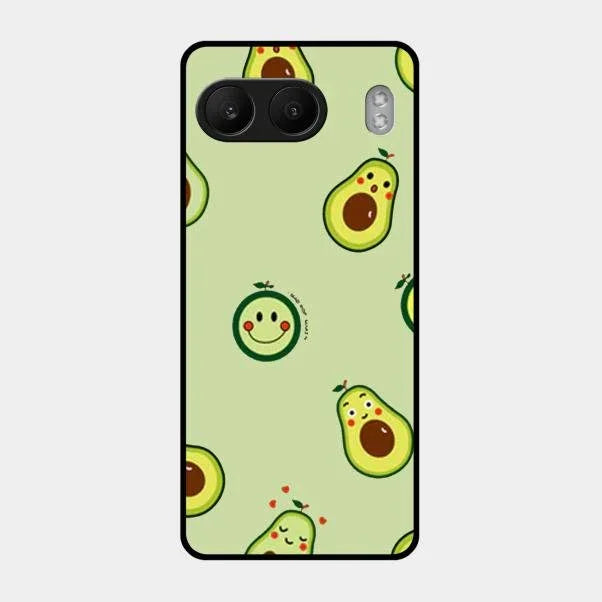 Cute Avocado Glossy Metal Case Cover For Oneplus Nord 4 5G