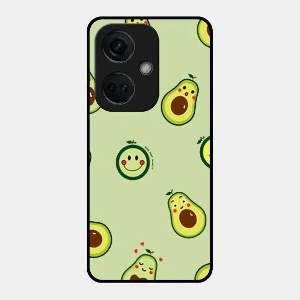 Cute Avocado Glossy Metal Case Cover For Oneplus Nord Ce 3 5G