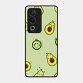Cute Avocado Glossy Metal Case Cover For Oppo A3 Pro 5G