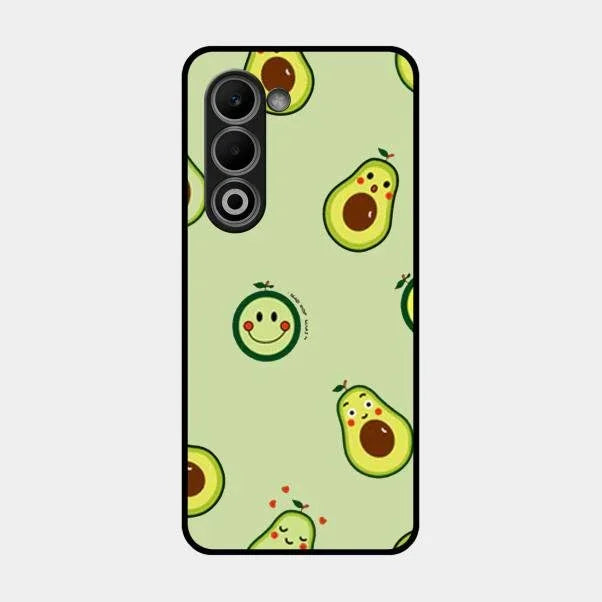 Cute Avocado Glossy Metal Case Cover For Oppo A5 5G
