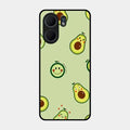 Cute Avocado Glossy Metal Case Cover For Oppo A5X 5G