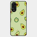 Cute Avocado Glossy Metal Case Cover For Oppo A78 5G