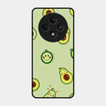 Cute Avocado Glossy Metal Case Cover For Oppo F27 5G