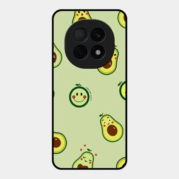 Cute Avocado Glossy Metal Case Cover For Oppo F29 Pro 5G