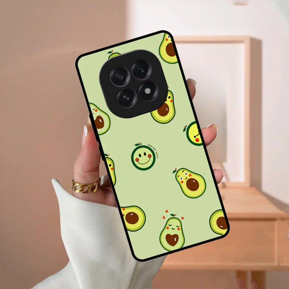 Cute Avocado Glossy Metal Case Cover For Oppo - ShopOnCliQ