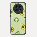 Cute Avocado Glossy Metal Case Cover For Oppo F31 Pro Plus 5G