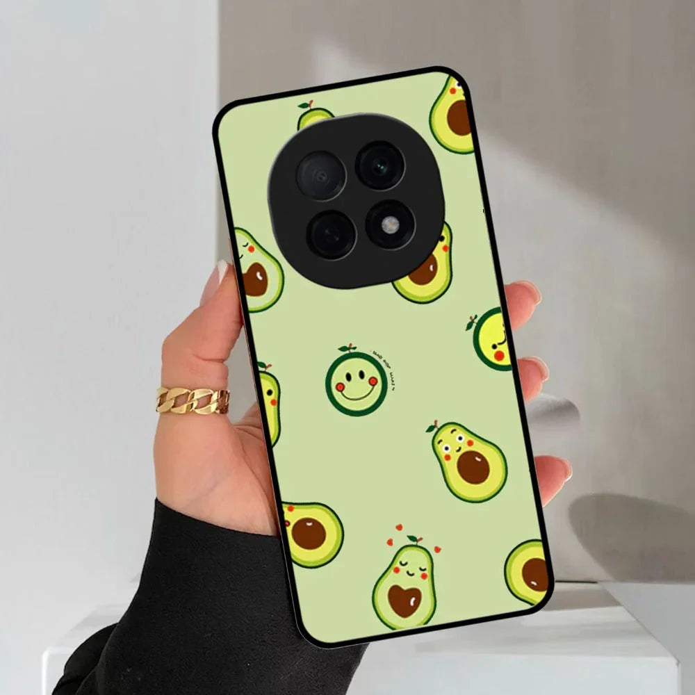 Cute Avocado Glossy Metal Case Cover For Oppo - ShopOnCliQ