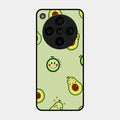 Cute Avocado Glossy Metal Case Cover For Oppo Find X8 Pro 5G