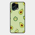 Cute Avocado Glossy Metal Case Cover For Oppo K13 Turbo 5G