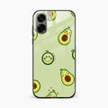 Cute Avocado Glossy Metal Case Cover For Oppo K14x 5G