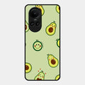 Cute Avocado Glossy Metal Case Cover For Oppo Reno 10 Pro 5G
