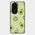 Cute Avocado Glossy Metal Case Cover For Oppo Reno 10 Pro Plus 5G
